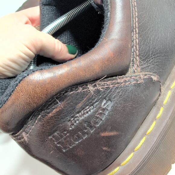 Y2K Dr. Martens Chunky Platform Heel Metal Eyelet Lace Up Streetwear Men's 13M - Picture 5 of 9